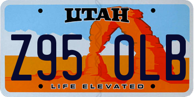 UT license plate Z950LB