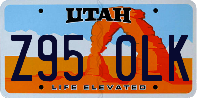 UT license plate Z950LK