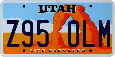 UT license plate Z950LM