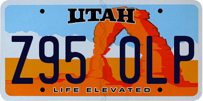 UT license plate Z950LP