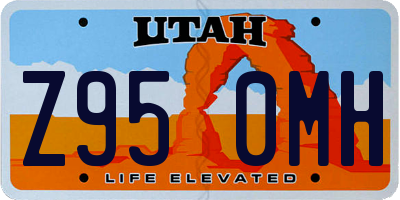 UT license plate Z950MH