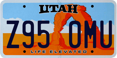 UT license plate Z950MU