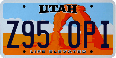 UT license plate Z950PI