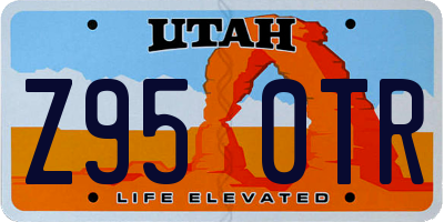 UT license plate Z950TR
