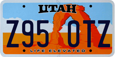 UT license plate Z950TZ
