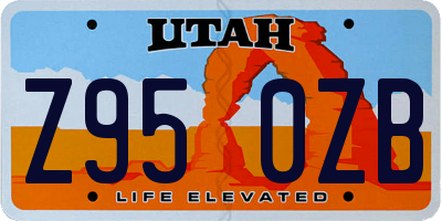 UT license plate Z950ZB