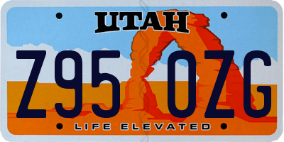 UT license plate Z950ZG