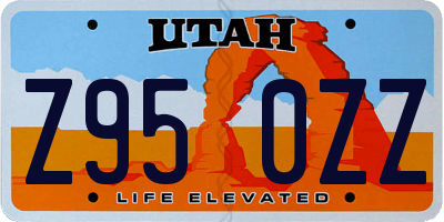 UT license plate Z950ZZ