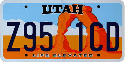 UT license plate Z951CD