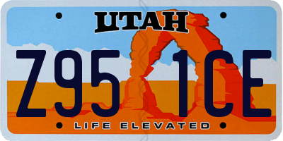 UT license plate Z951CE