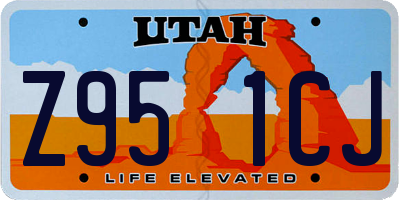 UT license plate Z951CJ