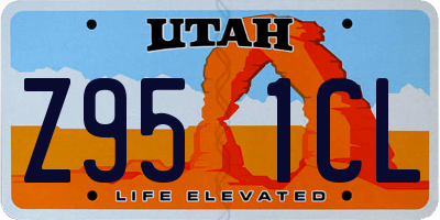 UT license plate Z951CL
