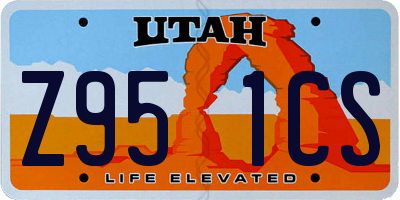 UT license plate Z951CS