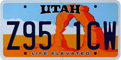 UT license plate Z951CW