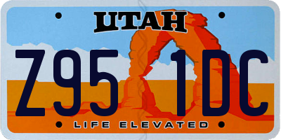 UT license plate Z951DC