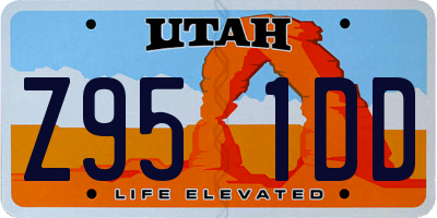 UT license plate Z951DD