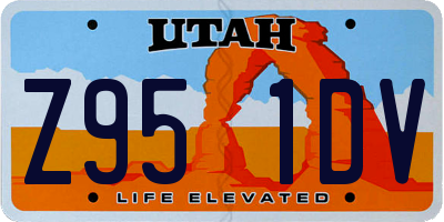 UT license plate Z951DV