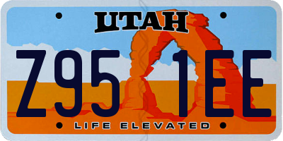 UT license plate Z951EE