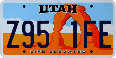 UT license plate Z951FE