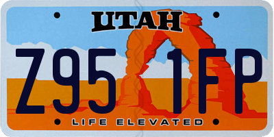 UT license plate Z951FP