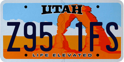 UT license plate Z951FS