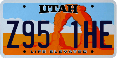 UT license plate Z951HE