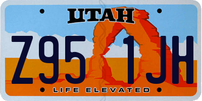 UT license plate Z951JH