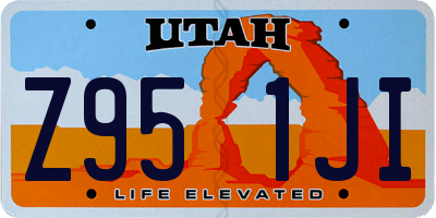 UT license plate Z951JI