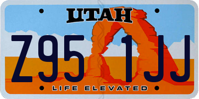 UT license plate Z951JJ