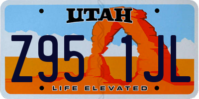 UT license plate Z951JL