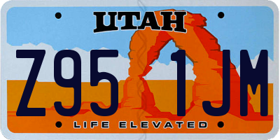 UT license plate Z951JM