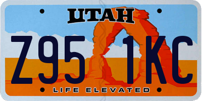 UT license plate Z951KC