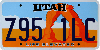 UT license plate Z951LC