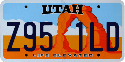 UT license plate Z951LD