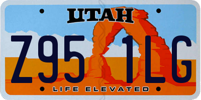UT license plate Z951LG