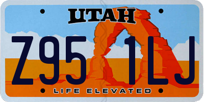 UT license plate Z951LJ