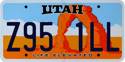 UT license plate Z951LL