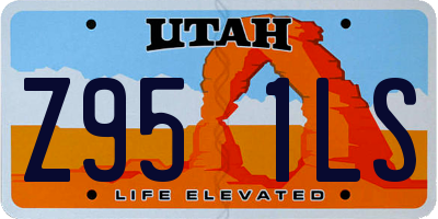 UT license plate Z951LS