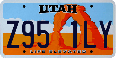 UT license plate Z951LY