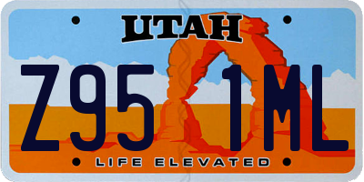 UT license plate Z951ML