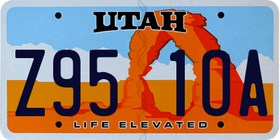 UT license plate Z951OA