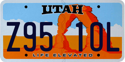 UT license plate Z951OL
