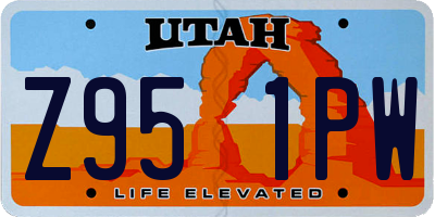 UT license plate Z951PW