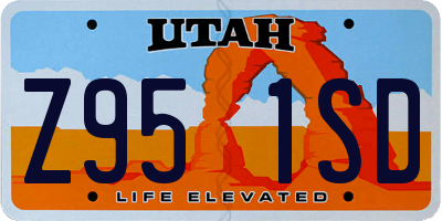 UT license plate Z951SD