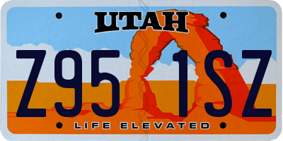 UT license plate Z951SZ