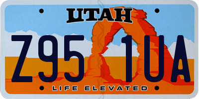 UT license plate Z951UA