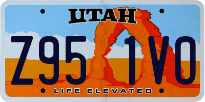 UT license plate Z951VO