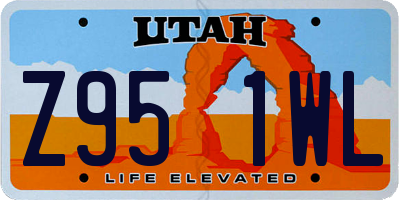 UT license plate Z951WL