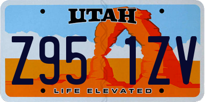 UT license plate Z951ZV