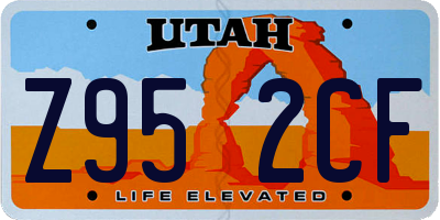 UT license plate Z952CF